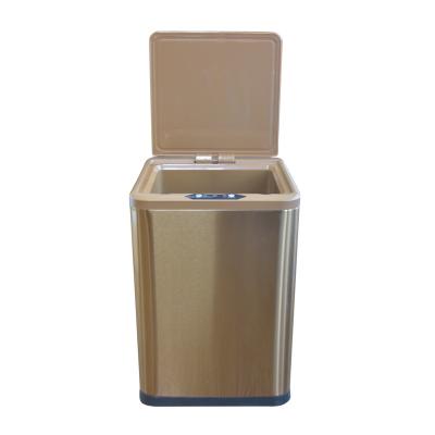 China 2022 Amazon Hotsell Promotional Stainless Steel Automatic Sensor Stocked Trash Can for sale