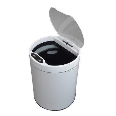 China Mini stainless steel trash can wholesale 8L waste basket viable touchless trash can sensor for sale