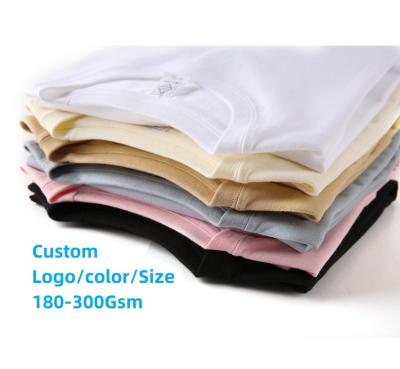 China Anti-pilling custom girls plus size plain custom women's graphic streetwear printing blank cotton t-shirts for sale