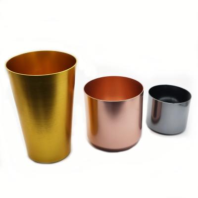 China Custom Custom Aluminum Metal Mug For Candle Cup Tumbler Cup for sale