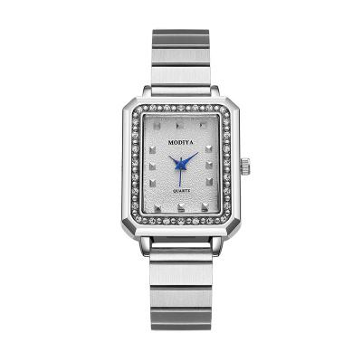 China Non-specific 2021 new product starry sky ladies woman watches main 2021 wholesale small square rhinestone wristwatch for sale