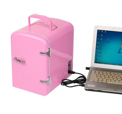 China USB THERMOELECTRIC 4l Customizable Portable Mini Fridge/Mini Refrigerator Automatic Cool 5v 10 Mini Fridges/Car Plastic Veedai or OEM ETC4 Refrigerators for sale