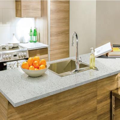 China China Supplier Modern Gold High Quality Artificial Quartz Stone Kitchen Counter Tops for sale