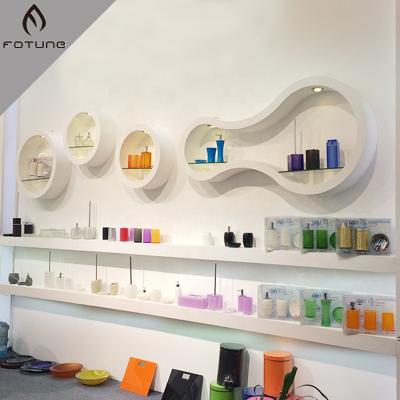 China High quality /easy to clean/luxury solid outdoor acrylic nail polish wall display racks for cosmetics for sale