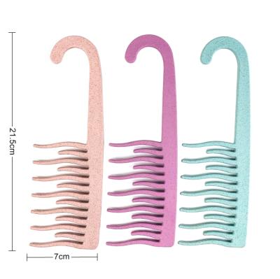 China Support Compact OEM Candy Color Portable Wide Teeth Comb Styling Tools Hair Head Comb for sale