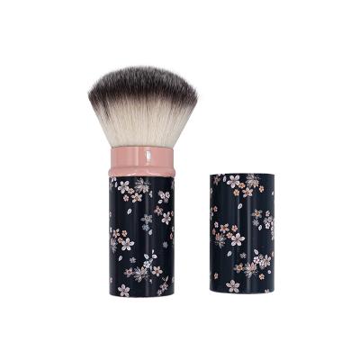 China Retractable Lip Liner Makeup Brushes Powder Base Blush Face Kabuki Brush Make Up Cosmetic Tools for sale