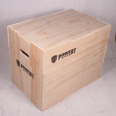 China Hot Sale Wooden Fitness Exercise Equipment Plyo Plyometric Anti-skid Jump Box for sale