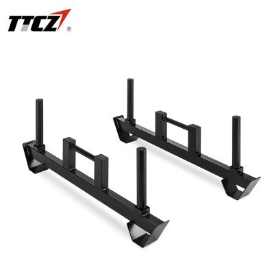 China Universal Fitness Strongman Equipment Farmers Walk Handles Weight Lifting Equipment Log Bar for sale