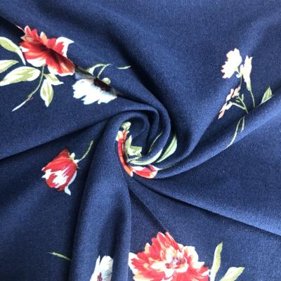 China Memory 95% Digital Printed Polyester 5% Elastane Custom DBP Fabric Polyester Double Brushed Printed DBP Dty Knit Fabric for sale