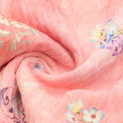 China 2021 Memory Hot Sale No MOQ Custom Digital Printing 100% Polyester Dress Chiffon Fabric for sale