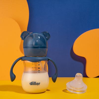 China Travel Sustainable Eco Friendly Feedig Bottle Warmer Infant Feeding Bottles With Silicone Baby Nipple for sale