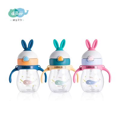 China Bulk stocked cute tritan bpa free customize logo plastic bottle for kids water bottle for sale