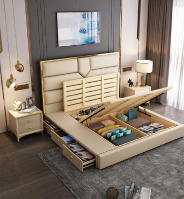 China High quality classic bed (size) style bed room furniture royal luxury adjustable bedroom classic bed for sale