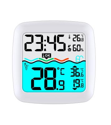 China Customized Support Indoor And Outdoor Solar Powered Wireless Digital Pond Or Floating Pool Thermometer for sale