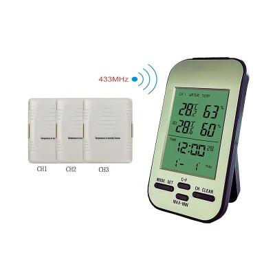 China Indoor Temperature Range Of 0 To 50 ° C Wireless Weather Station With Color Display for sale