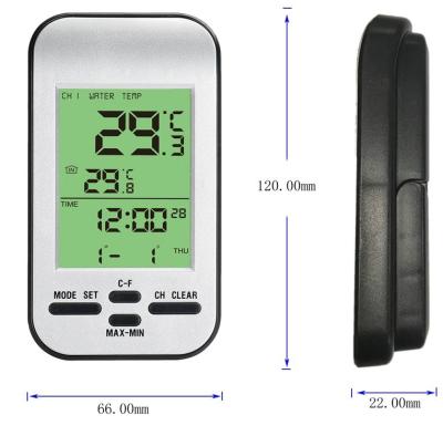 China Outdoor Swimming Pool Spa Fish Pond Wireless Water Thermometer Accurate Digital Display for sale