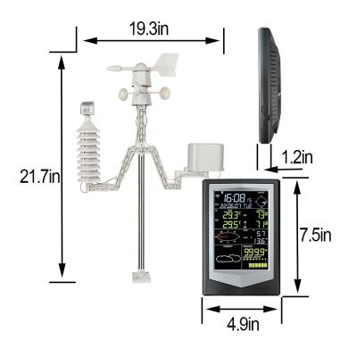 China Outdoor Solar Wifi Weather Station For Measuring Wind Rainfall And Humidity Levels for sale