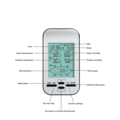 China Estação Meteorológica Profissional ODM Display LCD Interior e Exterior à venda