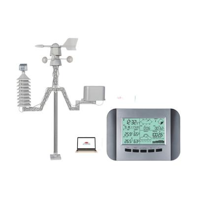 China Large Screen Digital Weather Station With Outdoor Rain Sensor And 48s Data Update WS1041 Te koop