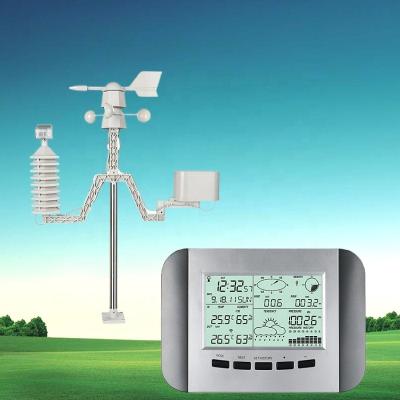 China Large Screen Digital Weather Station With Outdoor Rain Sensor Te koop