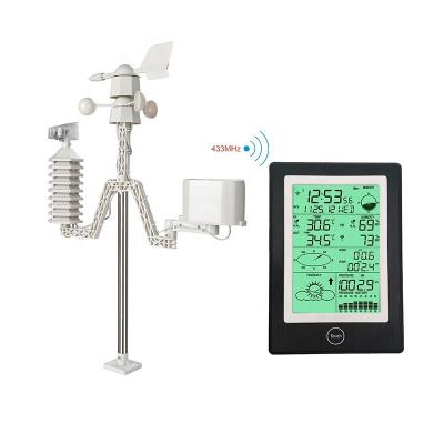 China 750-1100hpa Air Pressure Range Wireless Weather Station with Wind Speed and Barometer for sale