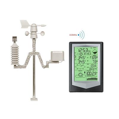 China Outdoor Weather Station With 6-In-1 Professional Sensor And Temperature Monitoring for sale