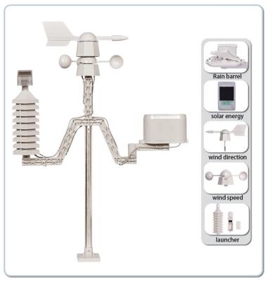 China Indoor And Outdoor Weather Station With Rain Gauge WIFI for sale