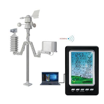 China Lightweight Wireless Solar Weather Station For Air Pressure And Rainfall Measurement for sale