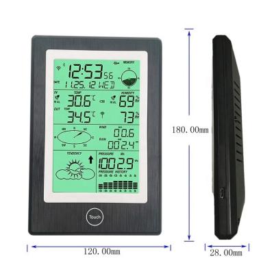 China Wind Speed Range 0-50m/S Indoor And Outdoor Weather Station With Large Screen Display for sale