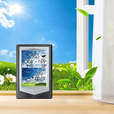 China Home Outdoor Wireless Weather Station With Color Display And Temperature Forecast for sale