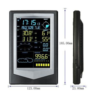 China WS2040VA Farm Wireless Data Logger Zonneweerstation met LED-display en regenmeter sensor Te koop