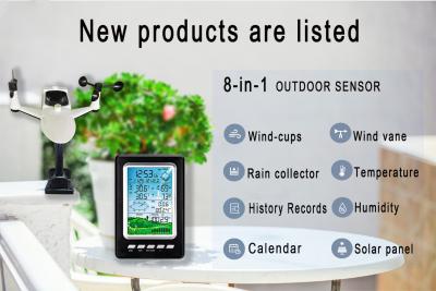 China Wireless Outdoor Weather Station Remotely Measure Wind Direction Wind Speed Rainfall Air Pressure, for sale