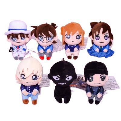 China Fun Cute Detective Conan Plush Toy Kaitou Plushie Figures Soft Key Chain Backpack Mouri Haibara Furuya Sound Doll Pendant Accessory Gift for sale