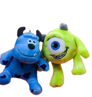 China Cute Monsters Inc. Gift Kids Dolls Girls Toy Sullivan Disney Keychain Plush 11cm Mr.Q Mike Cartoon Models Kawaii Holiday fun for backpacks for sale