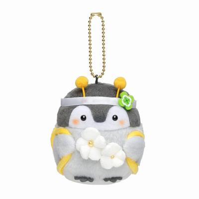 China Cute Fun 1 Pcs Kawaii Penguin Bee Animal Series Stuffed Plush Doll Backpack Bag 10cm Keychains Pendant For Kids Girl Gift for sale