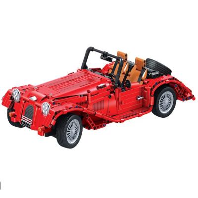 China DIY TOY Technic Car Building Blocks DIY 1141PCS Red Convertible Bricks Educational Toys For Kids Christmas GIF for sale