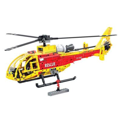 China DIY TOY 663pcs Technic Helicopter Building Block Educational DIY Bricks Toys For Children Boy Play Kids Toys Christmas Gifts for sale