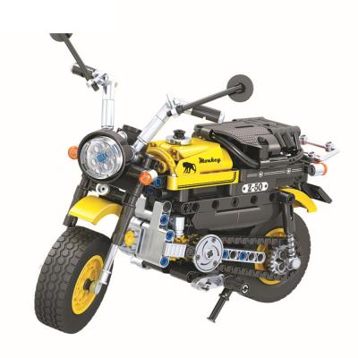 China DIY TOY 402pcs Technic Mini Motorcycle Motorbike Building Block Brick Model Bricks Intelligent Toys For Children for sale