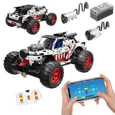 China MOYU 88006 MOC 987Pcs Building Block Toy Remote Control Hunter Mountain Hound Car Climb SUV RC Technic Car Bricks Toys Gift for sale