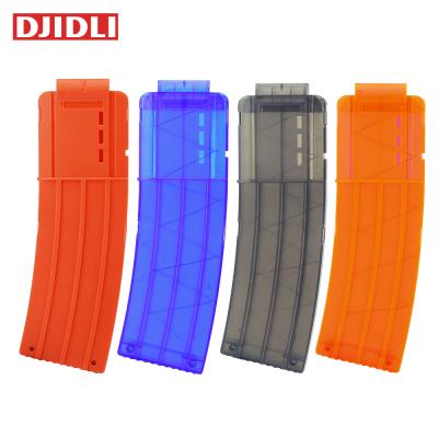 China Electronic Toy 15 Reload Clip Magazines Round Darts Spare Plastic Toy Gun Soft Bullet Clip Magazines for sale