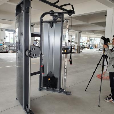 China Q235 2019 new steel machine T-5018 DOUBLE ADJUSTABLE PULLEY gym fitness equipment for sale