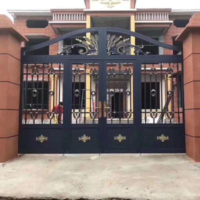 China Sunscreen Modern Designs Luxury Antirust Aluminum Villa Entrance Door for sale