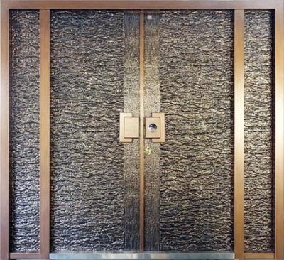 China Non-Standard Proof Door Sunscreen Bullet Door Entry Door Security Oversized Copper Double Door for sale