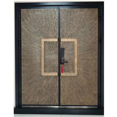 China Sunscreen Cast Aluminum Exterior Aluminum Doors Residential Fire Rated Doors for sale