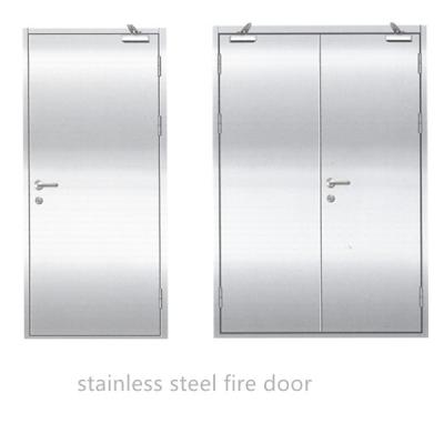 China Open Swing Swing Style Reinforced Stainless Steel Fire Rated Door for sale