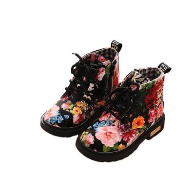 China Anti-smell Hot Sale Snow Leather Boot Kids Shoes Microfiber Tarp Rubber Boots For Girls for sale