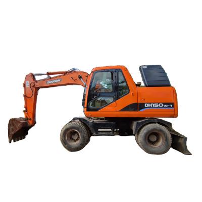 China USED EXCAVATOR DOOSAN DH150 W-7 IN GOOD STATE  WITH ORIGINAL DESIGN 0.7CBM for sale