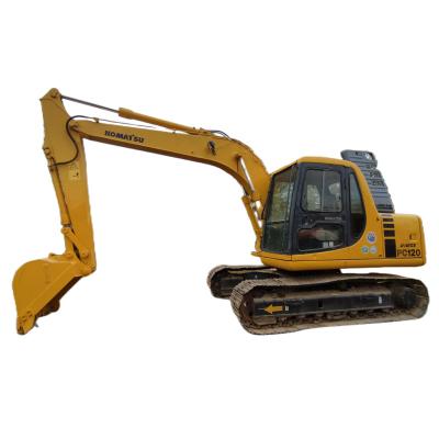 China USED JAPANESE EXCAVATOR KOMATSU PC120 IN GOOD CONDITION WITH ORIGINAL DESIGN 0.56CBM for sale