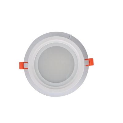 China 6w 9w 12w 18w 24w Indoor High Quality Round Lead Glass Panel Ceiling Down Light for sale