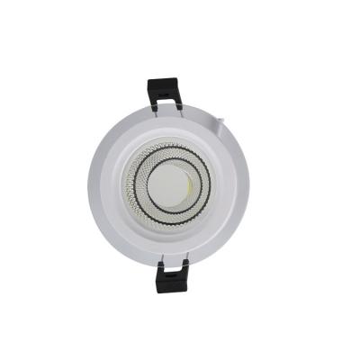 China Factory price indoor led round 5w 10w 15w 24w cob panel glass ceiling down light for sale